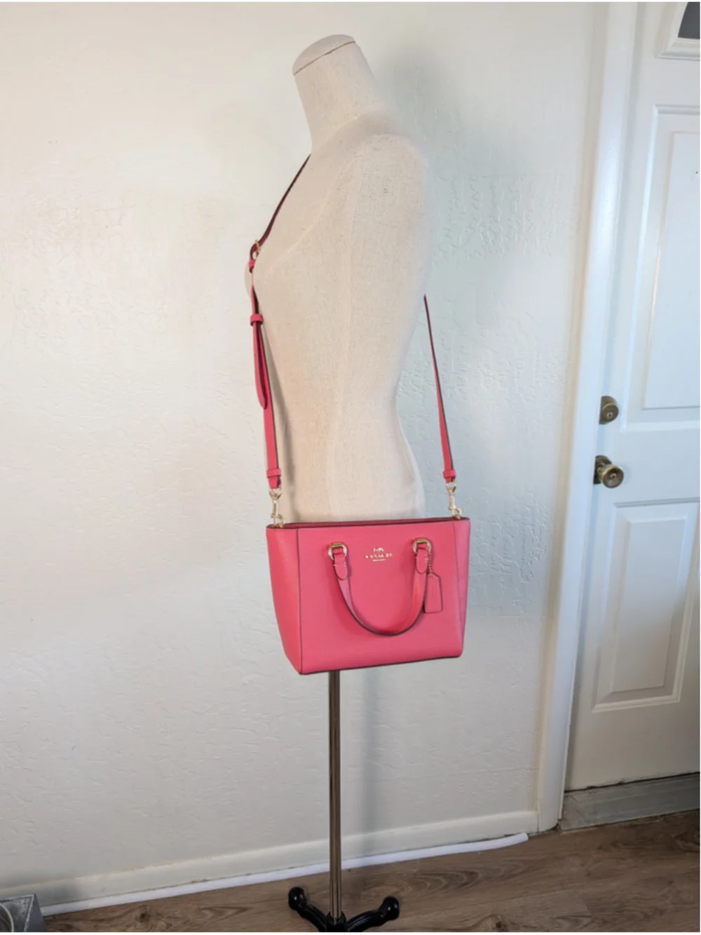 Coach Alice Mini Tote Crossbody Watermelon Leather CA224 Top Handle Satchel Bag